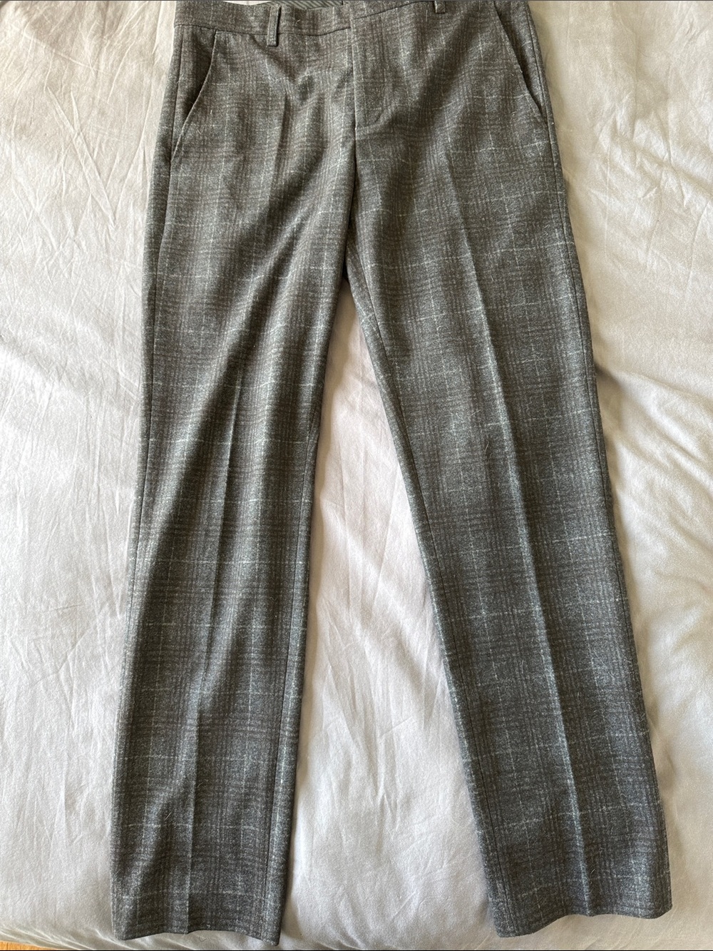 Tristan Gray Plaid Dress Pants